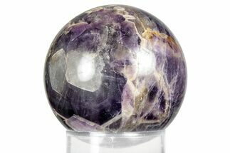 Polished Chevron Amethyst Sphere - India #359816