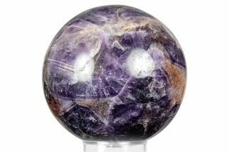 Polished Chevron Amethyst Sphere - India #359822