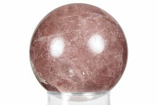 Polished Strawberry Quartz Sphere - Brazil #359855