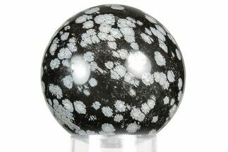 Polished Snowflake Obsidian Sphere - Utah #359929
