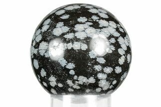 Polished Snowflake Obsidian Sphere - Utah #359949