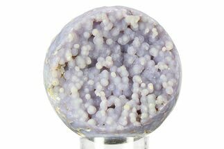 Polished Purple Botryoidal Grape Agate Sphere - Indonesia #360084