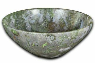Polished Moss Agate Bowl #359920