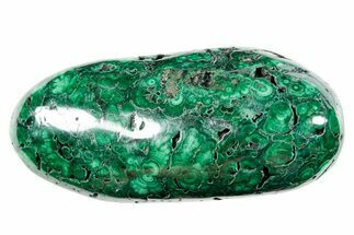 Flowery Polished Malachite Specimen - DR Congo #360807