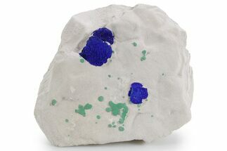Vibrant Blue Azurite Suns w/ Malachite on Siltstone - Australia #361226