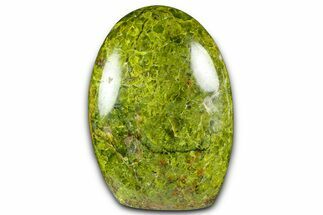 Polished Free-Standing Green Pistachio Opal - Madagascar #361543