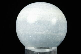 Polished Blue Calcite Sphere - Madagascar #361643