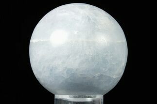Polished Blue Calcite Sphere - Madagascar #361648