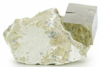 Natural Pyrite Cube In Rock - Navajun, Spain #361870
