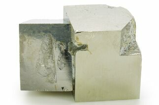 Shiny, Natural Pyrite Cube Cluster - Navajun, Spain #361910