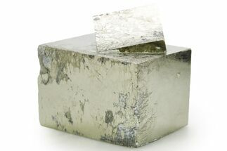 Shiny, Natural Pyrite Cube Cluster - Navajun, Spain #361931