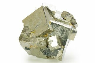 Shiny, Natural Pyrite Cube Cluster - Navajun, Spain #361943