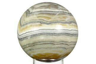 Large, Polished Zebra Calcite Sphere - Mexico #362093