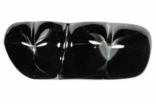 Polished Rainbow Obsidian Double Heart - Mexico #362212