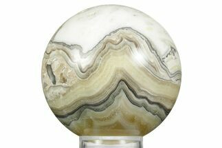 Polished Zebra Calcite Sphere - Mexico #362100