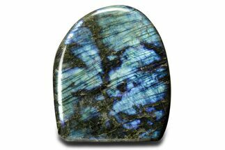 Flashy Free-Standing Polished Labradorite - Madagascar #361971