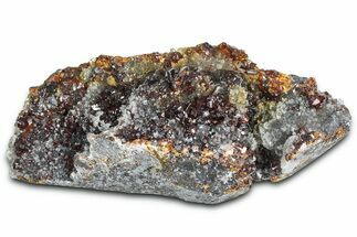 Gemmy Orange Sphalerite Crystals on Quartz - China #362587