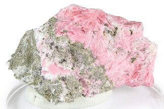Light Pink Rhodonite with Pyrite - Peru #363193