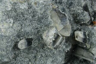 Blueish-Grey Foitite and Quartz on Orthoclase Feldspar - Namibia #363766