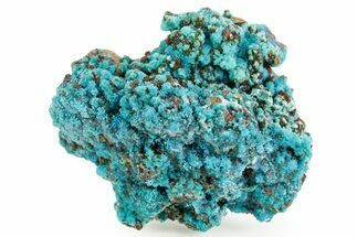 Vibrant Teal Chrysocolla with Quartz Formation - Peru #363578