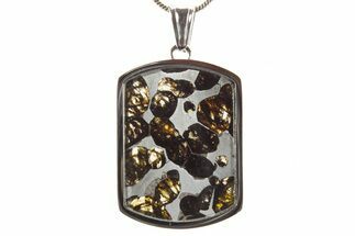 Sericho Pallasite Dog Tag Meteorite Pendant - Kenya #364110