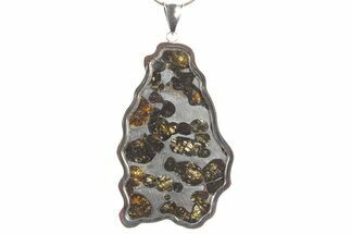 Sericho Pallasite Meteorite Pendant - Kenya #364124