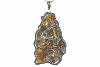 Sericho Pallasite Meteorite Pendant - Kenya #364127