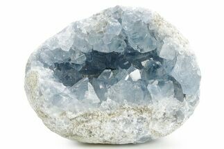 Sparkling Celestine (Celestite) Geode Section - Madagascar #364091