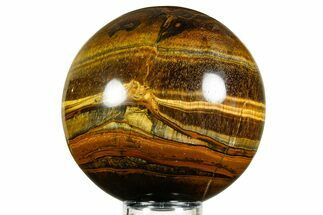 Polished Tiger's Eye Sphere - Top Quality #362577