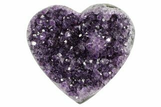 Sparkling Purple Amethyst Heart - Uruguay #364463