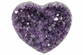 Sparkling Purple Amethyst Heart - Uruguay #364466