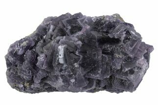 Deep Purple Cubic Fluorite Crystal Cluster - China #364667