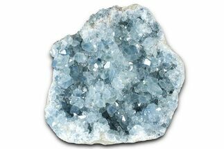 Sparkling Celestine (Celestite) Geode Section - Madagascar #364687