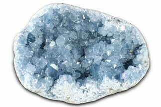 Sparkling Celestine (Celestite) Geode Section - Madagascar #364740