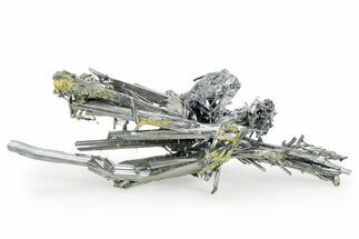 Very Lustrous Metallic Stibnite Crystals - Jiangxi, China #365317