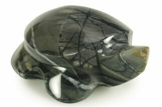 Carved Picasso Marble Turtle - Utah #366312