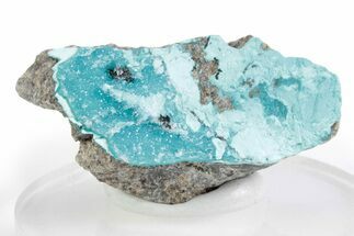 Sparkling Druzy Quartz on Chrysocolla - DR Congo #366178