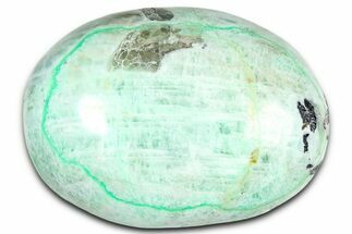 Polished Green Garnierite Stone - Madagascar #366384