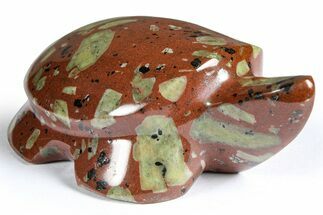 Polished Chinese Writing Rock Turtle - South Africa #366819