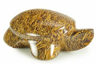Carved Miriam Stone Turtle - India #366170