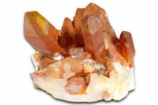 Tangerine Quartz Crystal Cluster - Brazil #367169