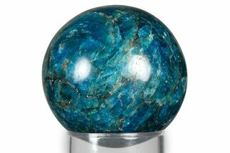 Bright Blue Apatite Sphere - Madagascar #367064