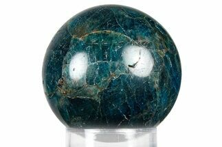 Bright Blue Apatite Sphere - Madagascar #367092