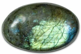 Flashy, Polished Labradorite Palm Stone - Madagascar #334268