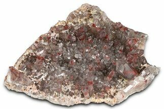 Orange River Quartz Cluster with Hematite Phantoms - South Africa #368194