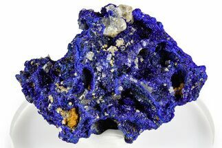 Cerussite Crystals on Sparkling Azurite - Congo #368210