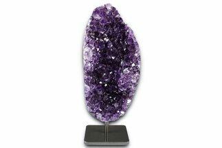 Purple Amethyst Geode On Metal Stand - Uruguay #368770
