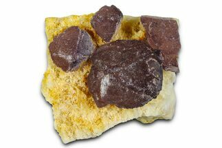 Purple Stepped-Octahedral Fluorite on Quartz - Lupita Mine #368312