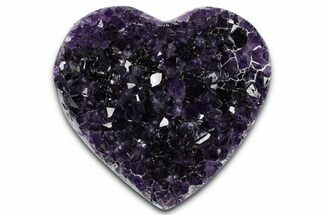 Dark Purple Amethyst Heart - Uruguay #364537