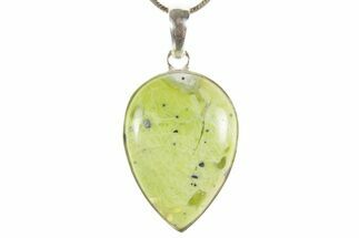 Yellow Turquoise Jasper Pendant (Necklace)- Sterling Silver #369929
